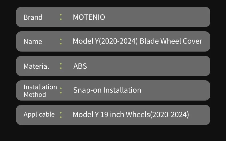Matte black 19 inch wheel caps set van 4