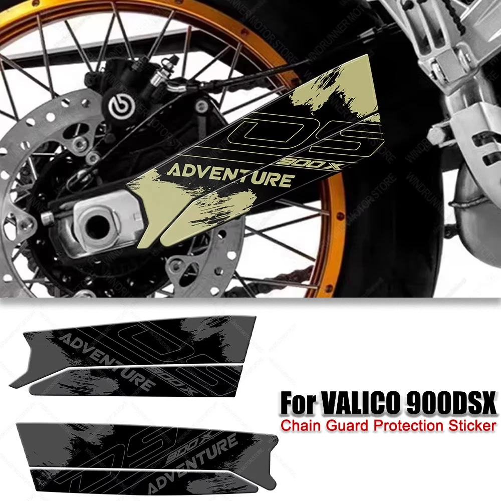 

For Voge valico 900 dsx Motorcycle Accessories Motorcycle Chain Cover Protection 3D Sticker Waterproof Decorative Sticker