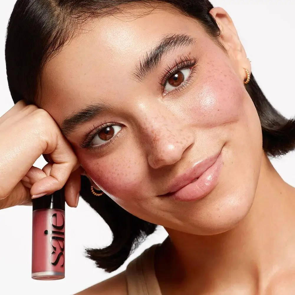 Starglow Saie Highlighter Blush Contour 15ml Brighten Glitter Non-Sticky Highlighting Liquid Saie Natural Charming Makeup