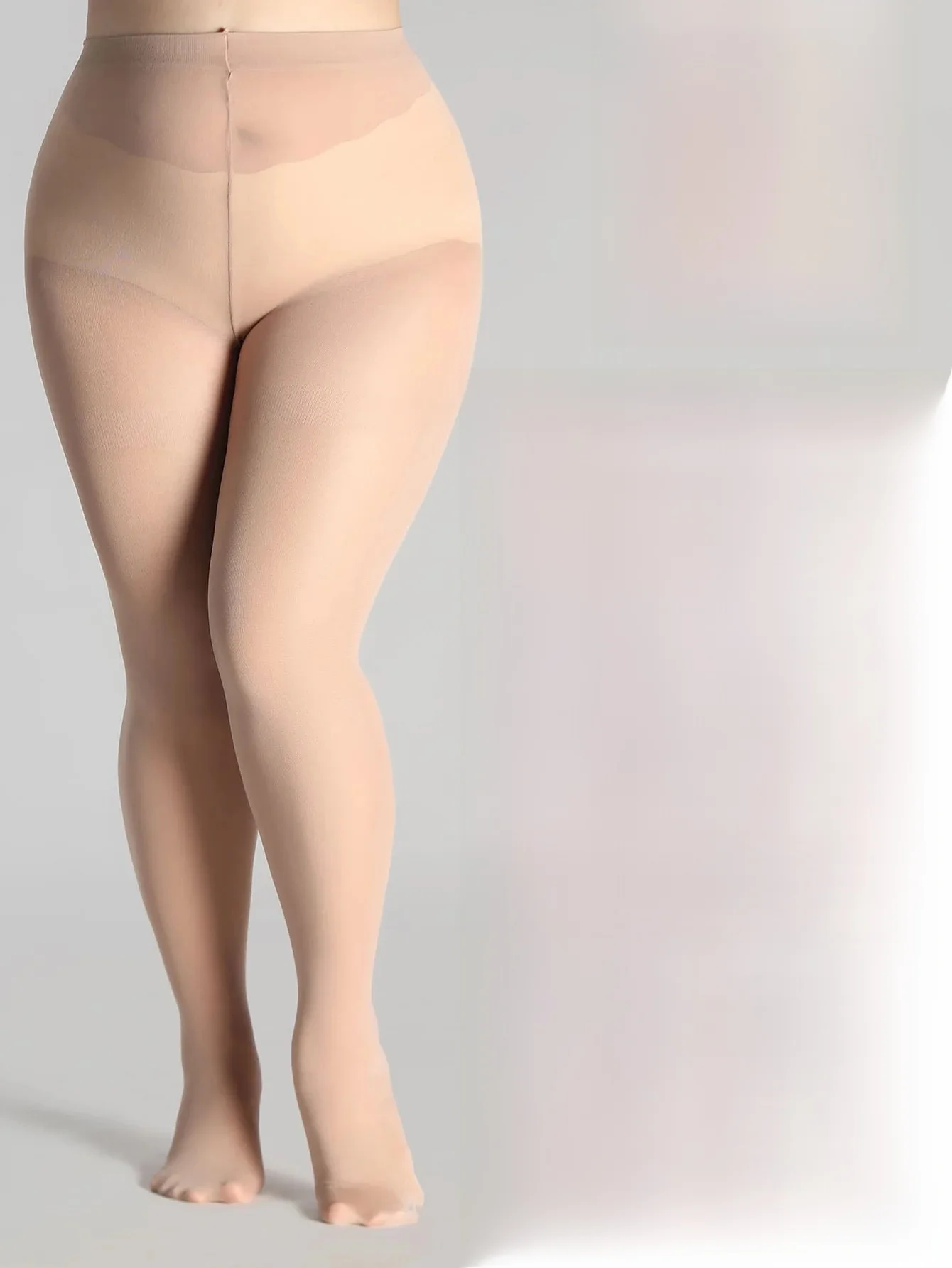 2 pary rajstop ultracienkie przezroczyste pończochy Plus Size kobiety seksowne ultracienkie nylonowe pończochy przezroczysty czarny jednolity kolor — zdjęcie 2