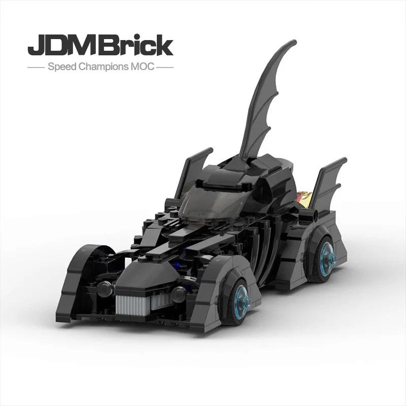 MOC building block 60175 black tank cool rear body children's puzzle creative assembly sports car racing block toy