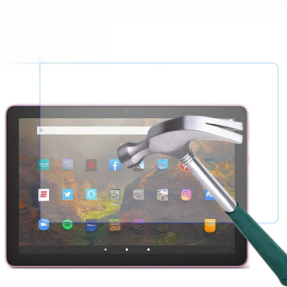 2 paquets de verre trempé pour tout nouveau Amazon Fire HD 10 2023 10.1 pouces Film de protection pour Fire HD 10 2023 protecteurs d'écran pour tablette
