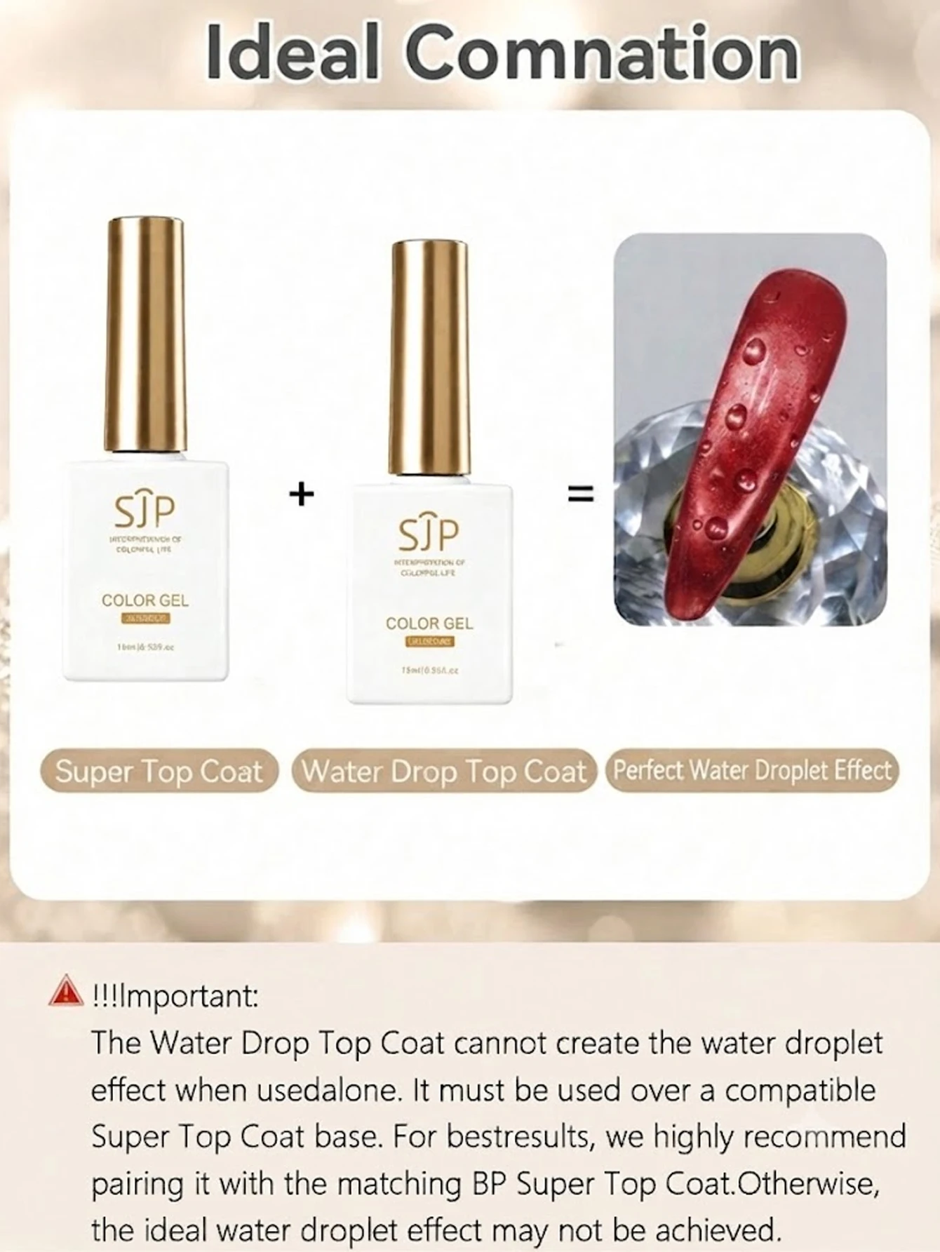 15ml New Water Droplet Top Coa - огляд і ціна Cucumber Cooling Gel