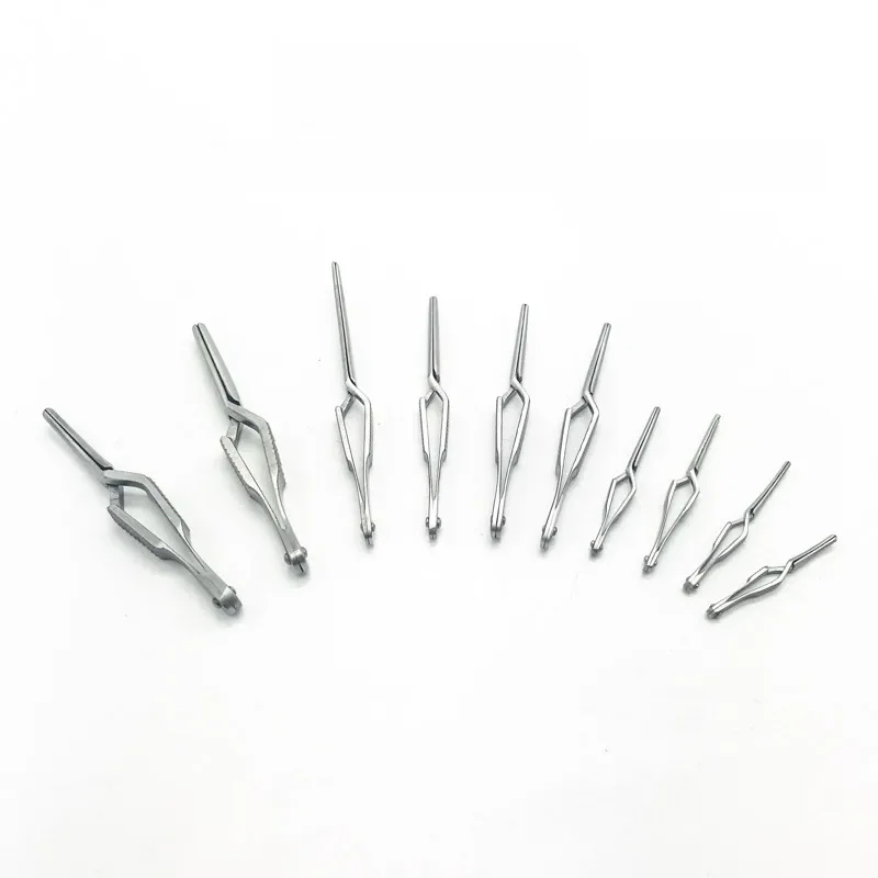 Micro dispositif de serrage veineux, dispositif à clip de blocage temporaire, Instruments chirurgicaux vétérinaires