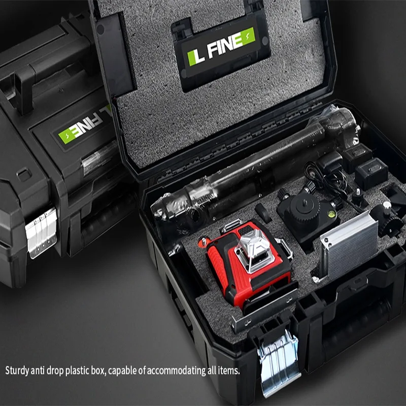 Nivel Láser 4D Autonivelante 16 Líneas - 360° Con Trípode, Mando A Distancia, APP, 2 Baterías 2400mAh, IP54