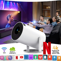 HY300 Plus+Wifi6 Projector 290ANSI Android 14 Dual BT5.0 1280*720P Home Cinema Outdoor portable HY300 Pro +