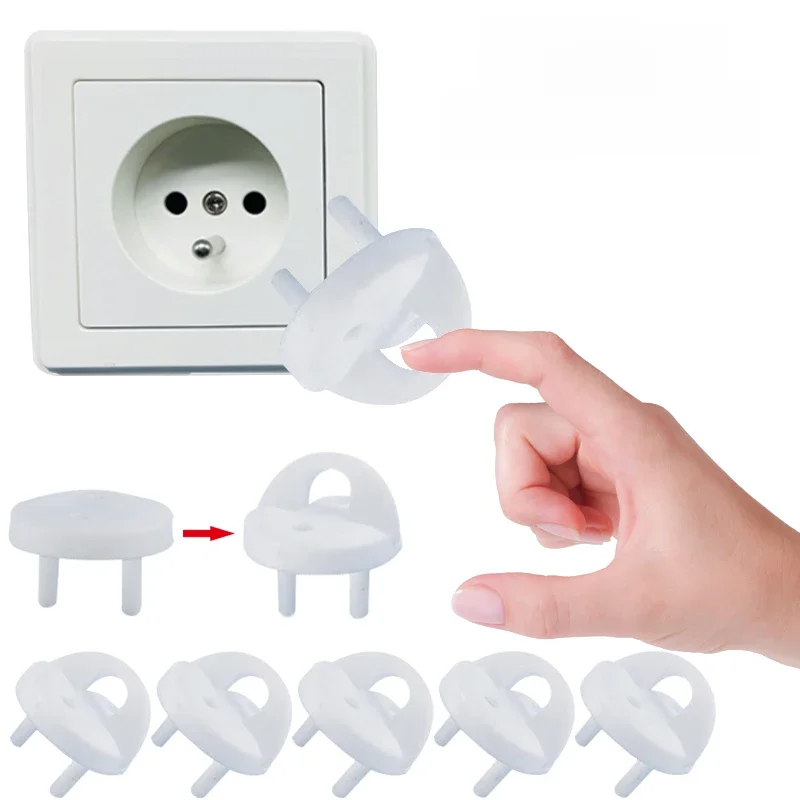 5/10 piÚces prise de sécurité électrique housse de Protection bébé garde de sécurité Protection enfants Anti choc électrique rotation protecteurs