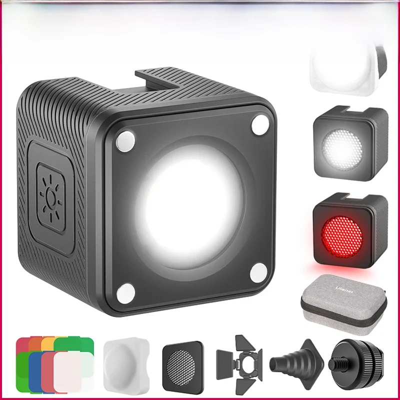 Ulanzi L2 Cute Lite Mini lampa wideo z filtrem kolorów Dyfuzor o strukturze plastra miodu 5500K Światło fotograficzne do lustrzanek cyfrowych Światło L2 RGB — zdjęcie 2