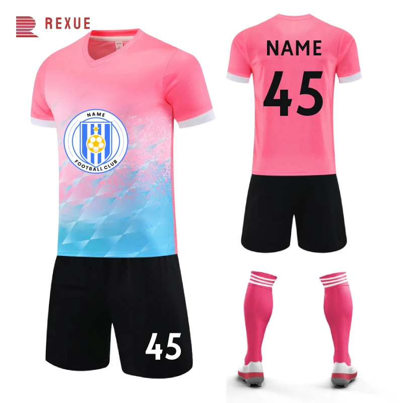 

Premium Quick Dry Soccer Wear Breathable Cheap Futbol Shirts Uniform Club Team Soccer Jersey Customized Logo Football Jersey