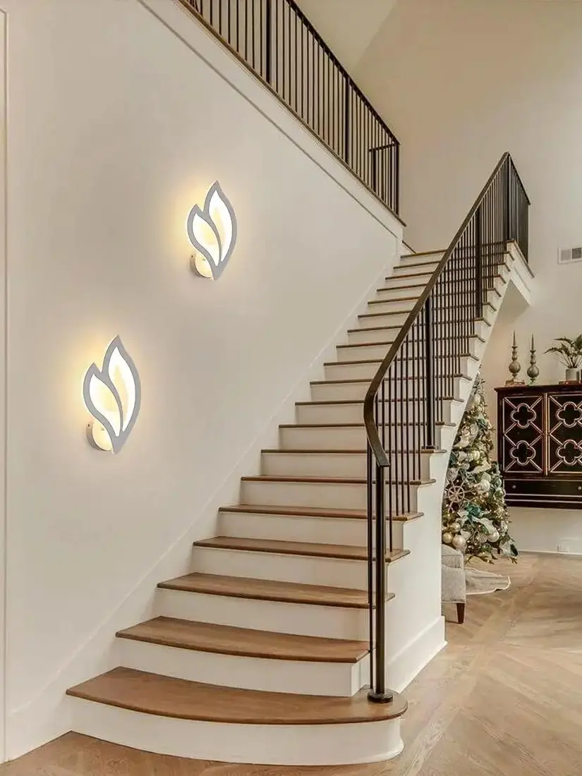 Moderne LED-Wandleuchte Acryl-LED-Wandlampe Innen-Wandbeleuchtung für Nachttisch, Flur, Treppe, Wohnzimmer, Schlafzimmer – Detail 3