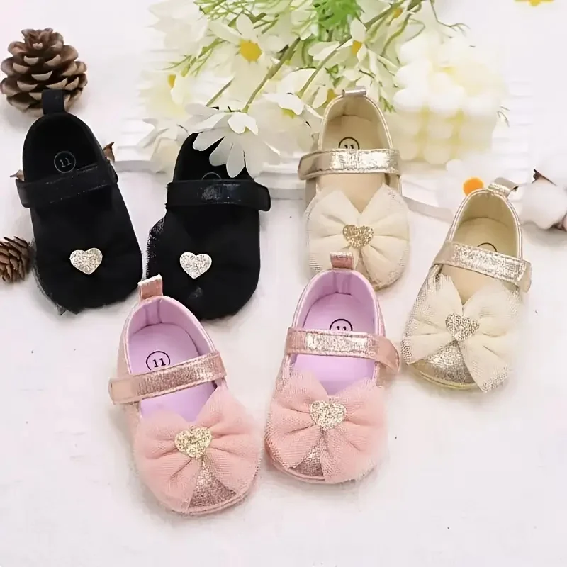 

Sweet And Suitable Soft Soled Anti Slip Princess Shoes For Newborns Aged 0-18M Perfect For Toddlers Learning To Walk
