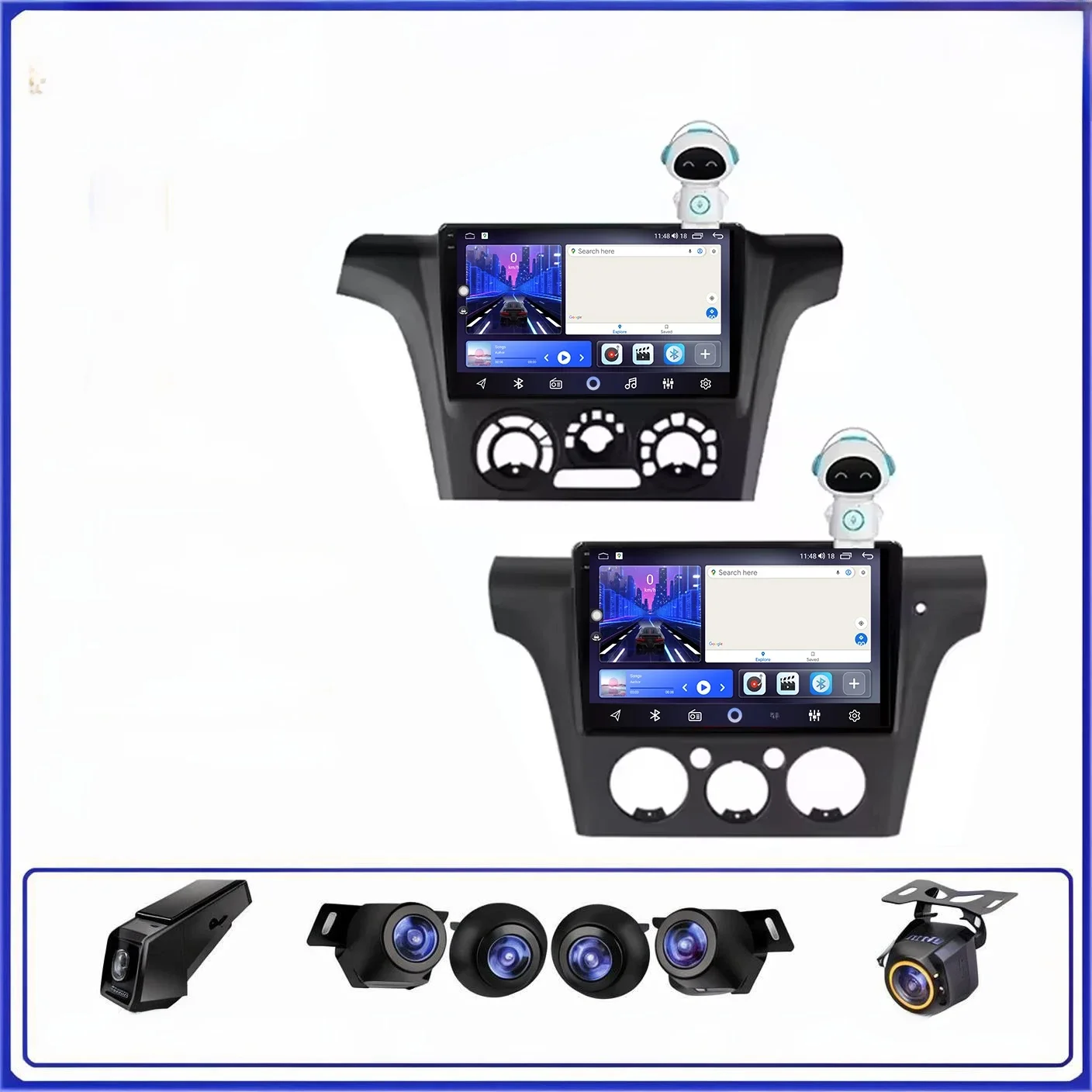 2K Android 16 autoradio voor Mitsubishi Outlander 1 2002-2008 multimediaspeler GPS navigatie Carplay split screen 2K - afbeelding 2