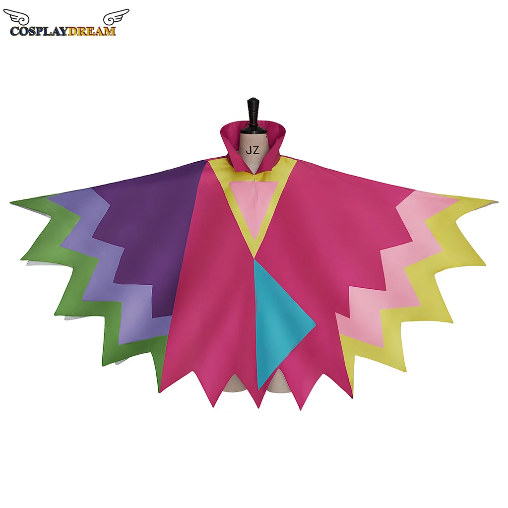 （In Stock) NEW !!! Deltarune Spamton Neo Cosplay Costumes Game Spamton Neo Colorful Stand Collar Cape Unisex Stand Collar Cloak