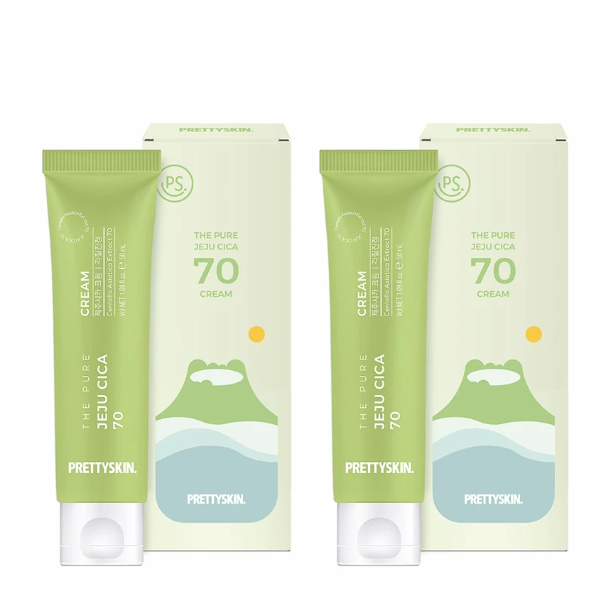 프리티스킨 더 퓨어 제주 시카 70 크림 50ml 2개