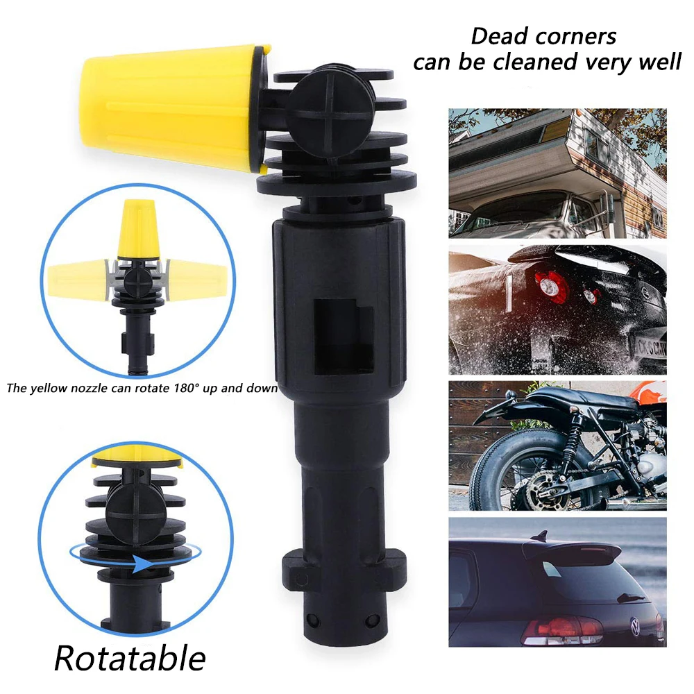 High Pressure Washer Rotation Nozzle Jet Wash For Lavor Karcher High Pressure Water Gun Quick Wash Cars