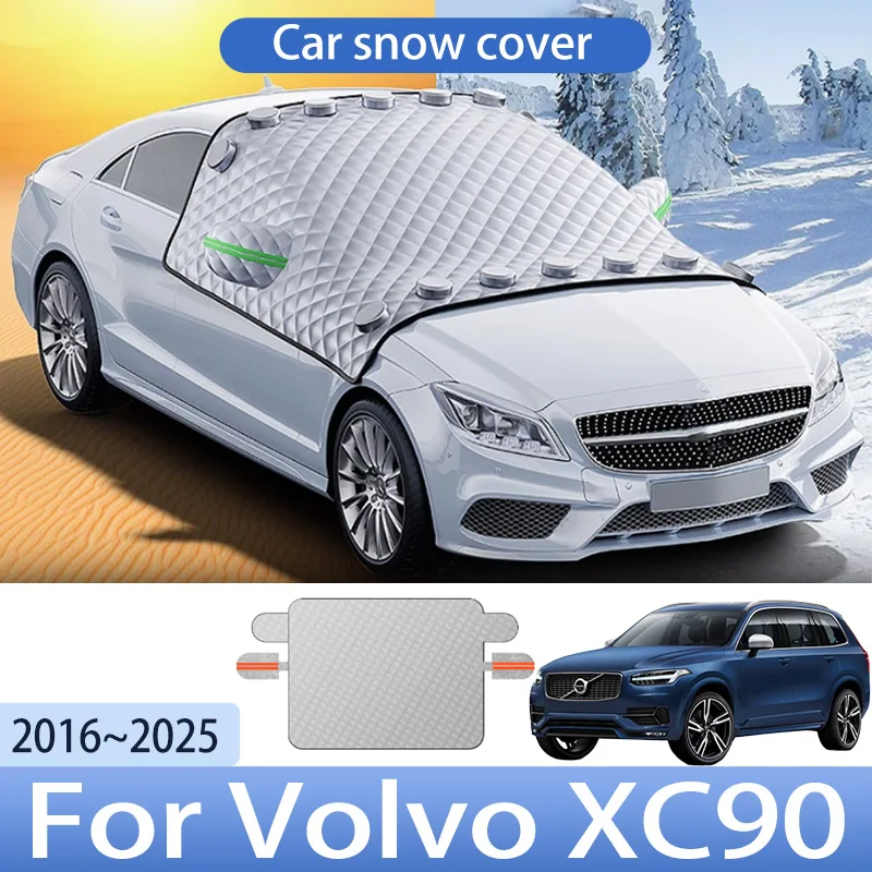 

Car Snow Cover For Volvo XC90 2016~2025 2017 2018 MK2 Front Windshield Shield Protector Snow Ice Cover Auto Exterior Accessories