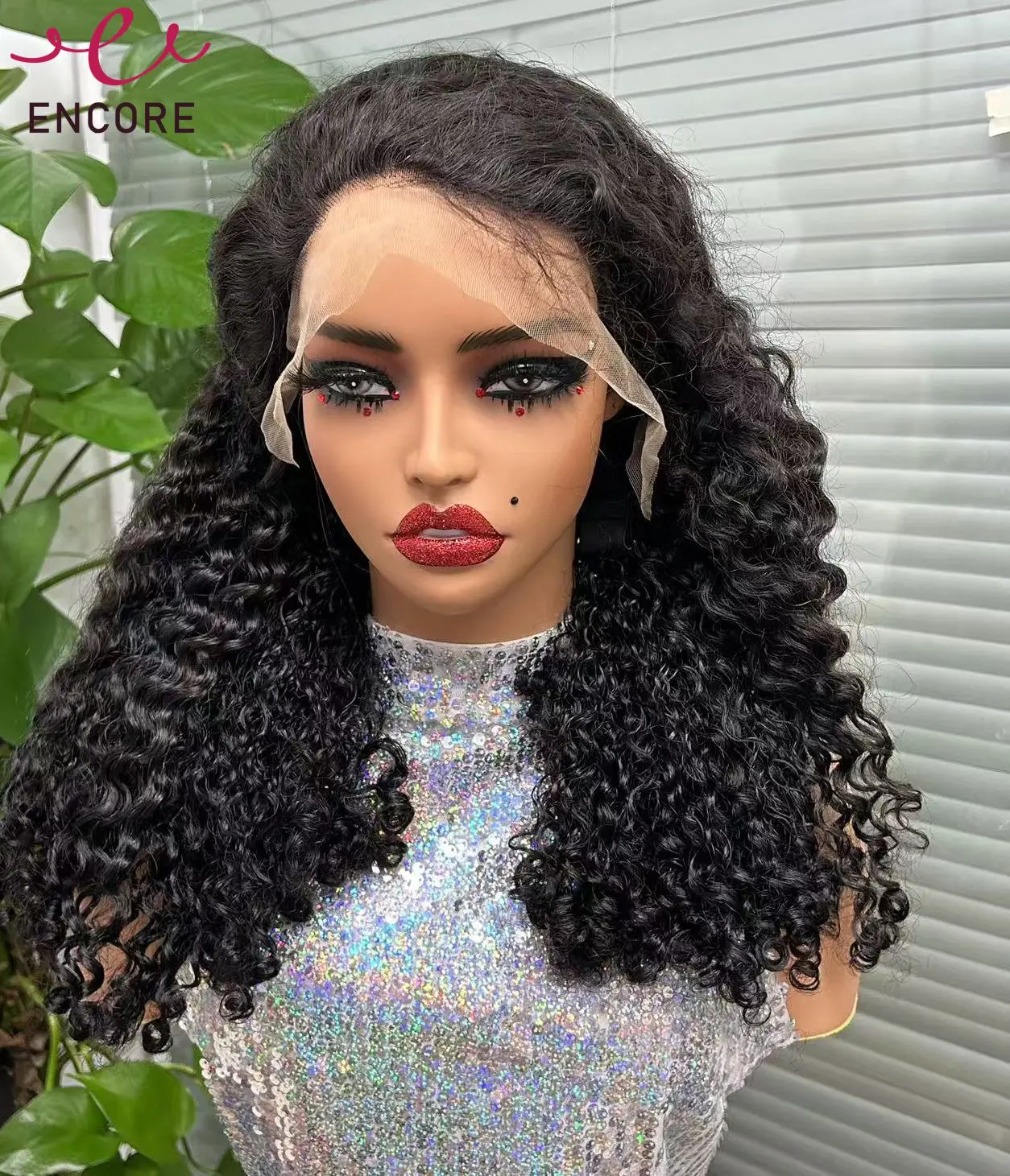 300% Density Water Wave Human Hair Wigs 12-20Inch 13x4 Transparent Lace Frontal Bouncy Curly Hair Wig Preplucked With Baby Hair