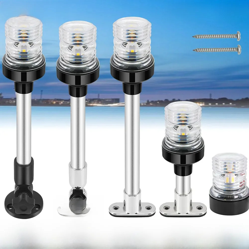 AD 12 V 24 V Zeilen Signaal Licht Boot Navigatie Licht Vouwen 360 Graden LED voor Jacht Marine anker Licht Boot Accessoires - afbeelding 2
