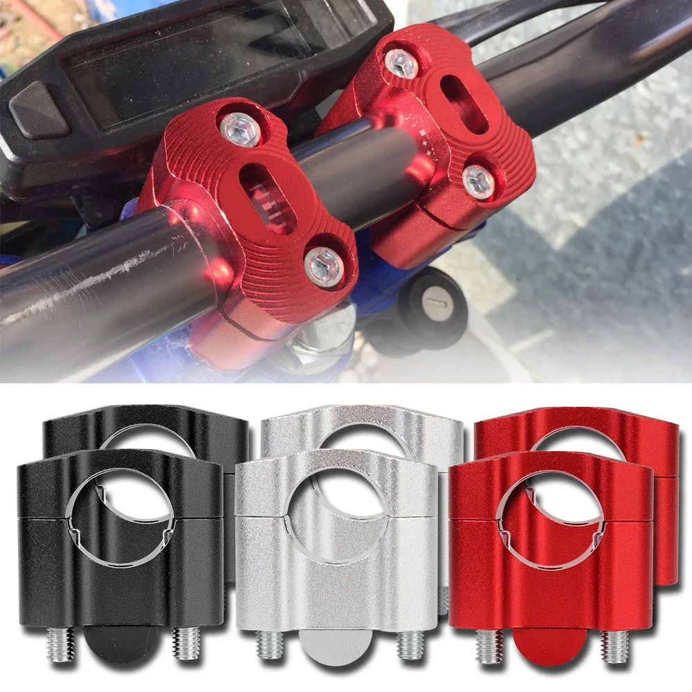 AliExpress NONE 7/8" Motorcycle Handlebar Clamps Risers Adapter CNC Alloy Dirt Pit Bike ATV Motorbike Accessories Universal For BMW Honda Suzuki