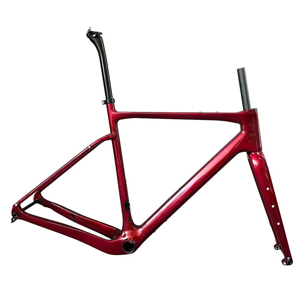 AliExpress Airwolf Carbon Gravel Bike Frame 700C Disc Brake BB386 49 52 54 56 58 cm Cyclocross Road Bicycle Frameset 22 Speed Gravel Frame