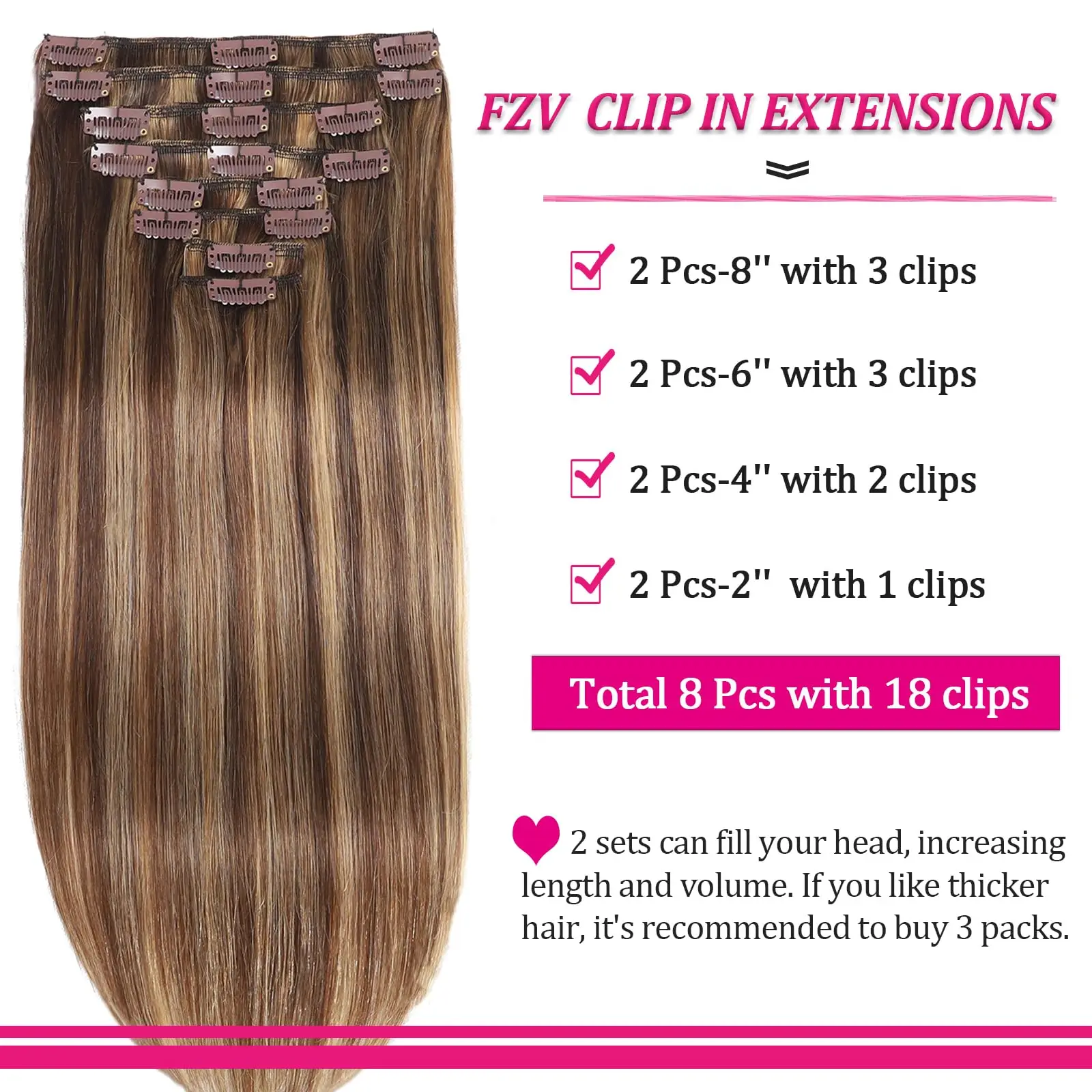 #4/27 Remy Clip in Hair Extensions Real Human Hair Extensions Straight Silky Honey Blonde Real Human Hair Natural Clip in Hair