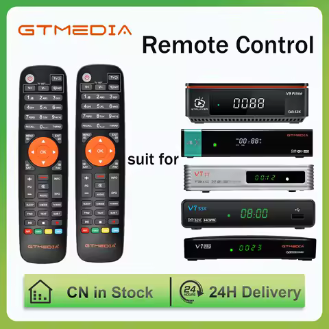GTMEDIA Remote Control Suit for V9 Prime V8X V7 S5X V7 Pro V7 TT 46 BTS Universal Satellite Receiver Remote