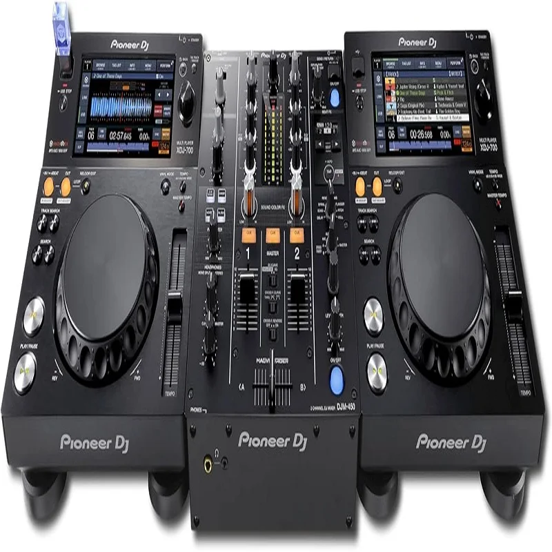 jun-- оригинал-Pioneer DJ XDJ-700- Пара из 2 штук + Компактный DJ-контроллер DJM-450 — набор микшеров 100 В...