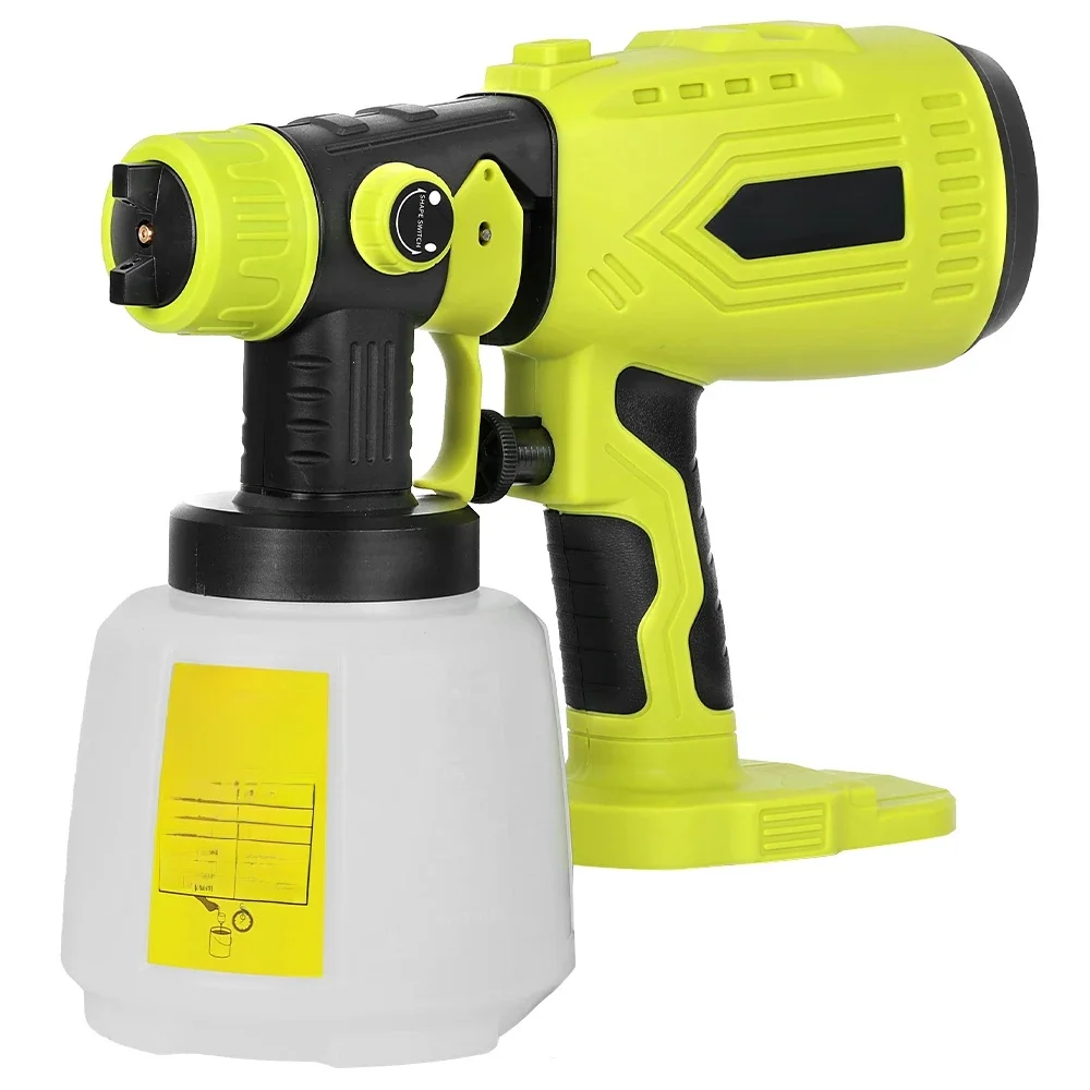 200 W draadloze HVLP-verfspuit voor Ryobi 18V ONE+, 4 spuitmonden, 3 patronen, 1000 ml container, handspuitpistool (geen batterij) - afbeelding 2