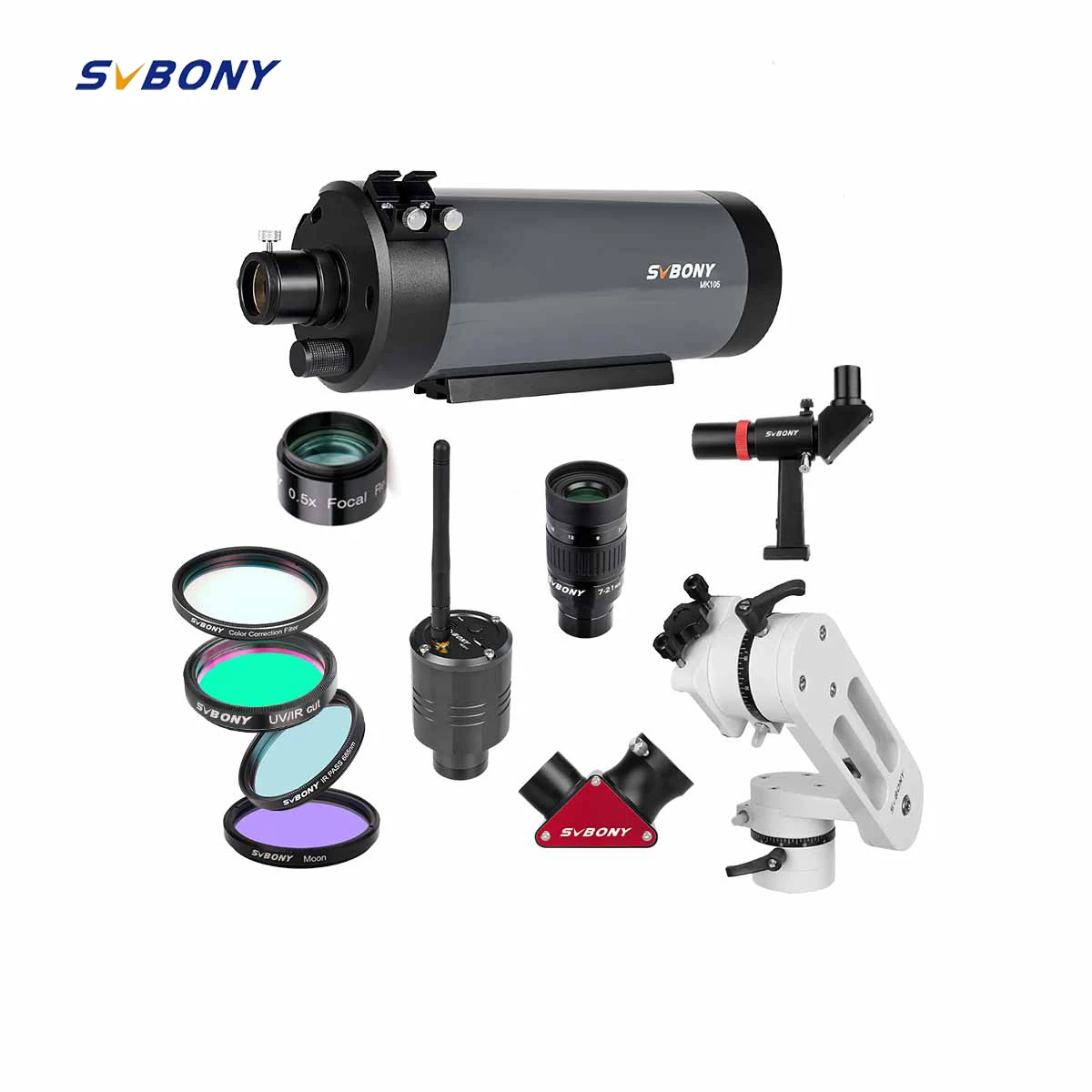 

SVBONY MK105 Astronomical Telescope OTA Maksutov Cassegrain,SV225 Altazimuth Mount for Planetary observation and Photography