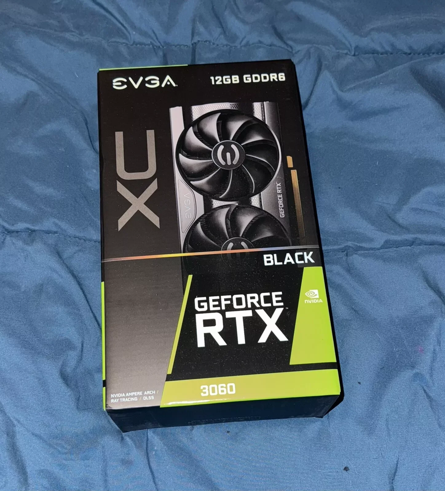 بطاقة رسومات ألعاب مستعملة EVGA GeForce RTX XC سوداء ، 12 جيجابايت ، gdddr6