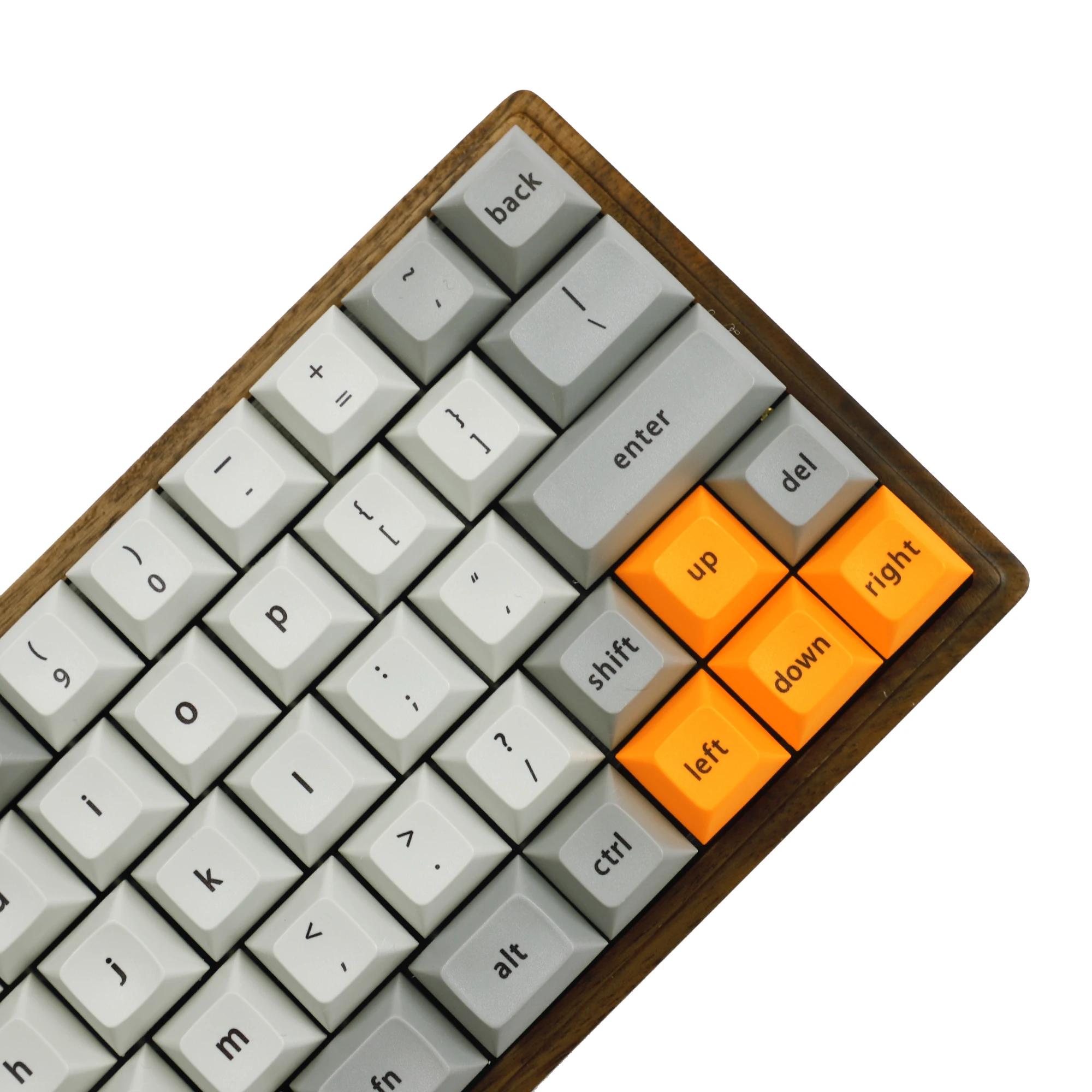 YMDK 67 Keys Minila Layout Wood Case QMK Hot-swappable Hot Swap Type C PCB Mechanical Keyboard