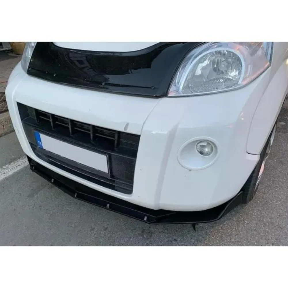 Brbs 3 Pcs Front Bumper Lip For Fiat Fiorino 2003-2024 Body Kit Car Accessories Spoiler Diffuser Flap Sport Bumper