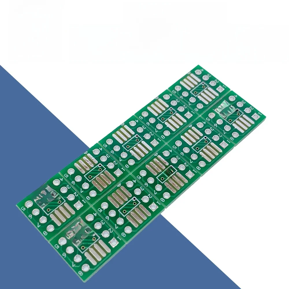 10 sztuk SOP8 włącz DIP8 / SMD do DIP adapter IC gniazdo SOP8/TSSOP8/SOIC8/SSOP8 pokładzie do DIP Adapter konwerter płyta 0.65mm 1.27mm — zdjęcie 2