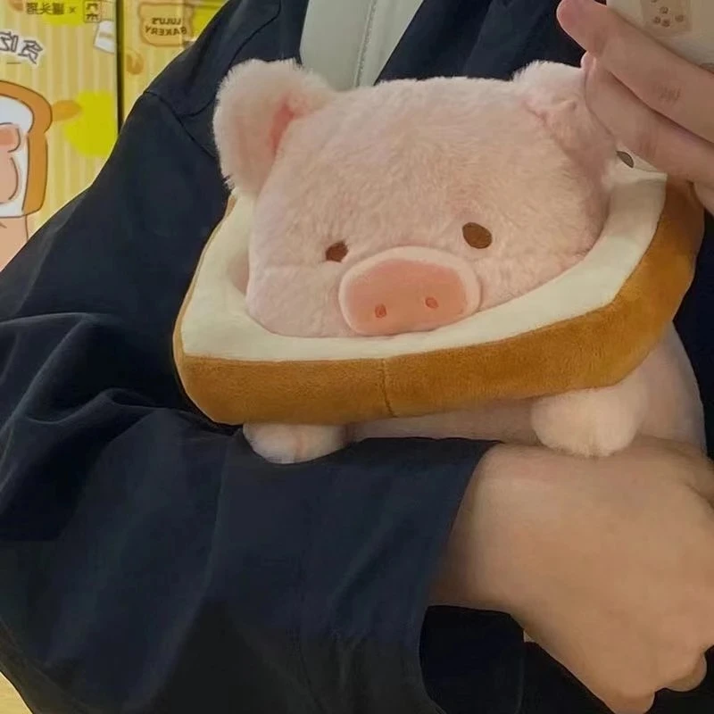 Kawaii อะนิเมะ Lulu ขนมปังหมู Plush ของเล่นตุ๊กตาสัตว์ Piggy Toast ตุ๊กตาสาววันเกิดของเล่นแฟนคู่ของขวัญน่ารัก