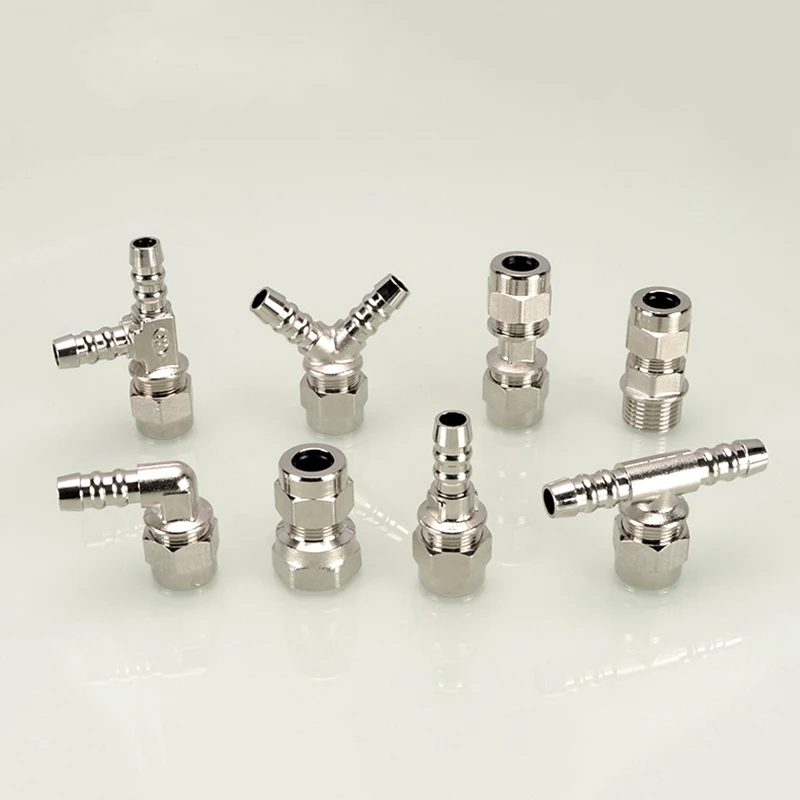 Gas Hose Barb Adapter 11.5mm Three Way 1/2＂Male Female Thread To Pagoda Quick Straight Connector Elbow Water Oil Pipe Fittings