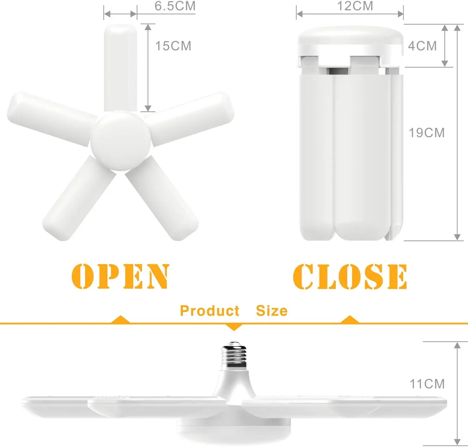 Imagem -04 - Luzes de Teto Led para Garagem Loja de Luz com Painéis Ajustáveis Armazém e Oficina Luzes 6500k 80w