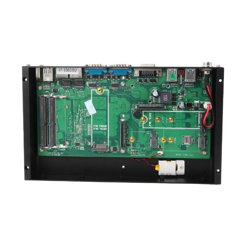 Computer industriali integrati senza ventola Core i7 1165G7 10610U GPIO Dual 2.5G LAN Mini PC desktop compatto RS232 RS485 COM 5G SIM