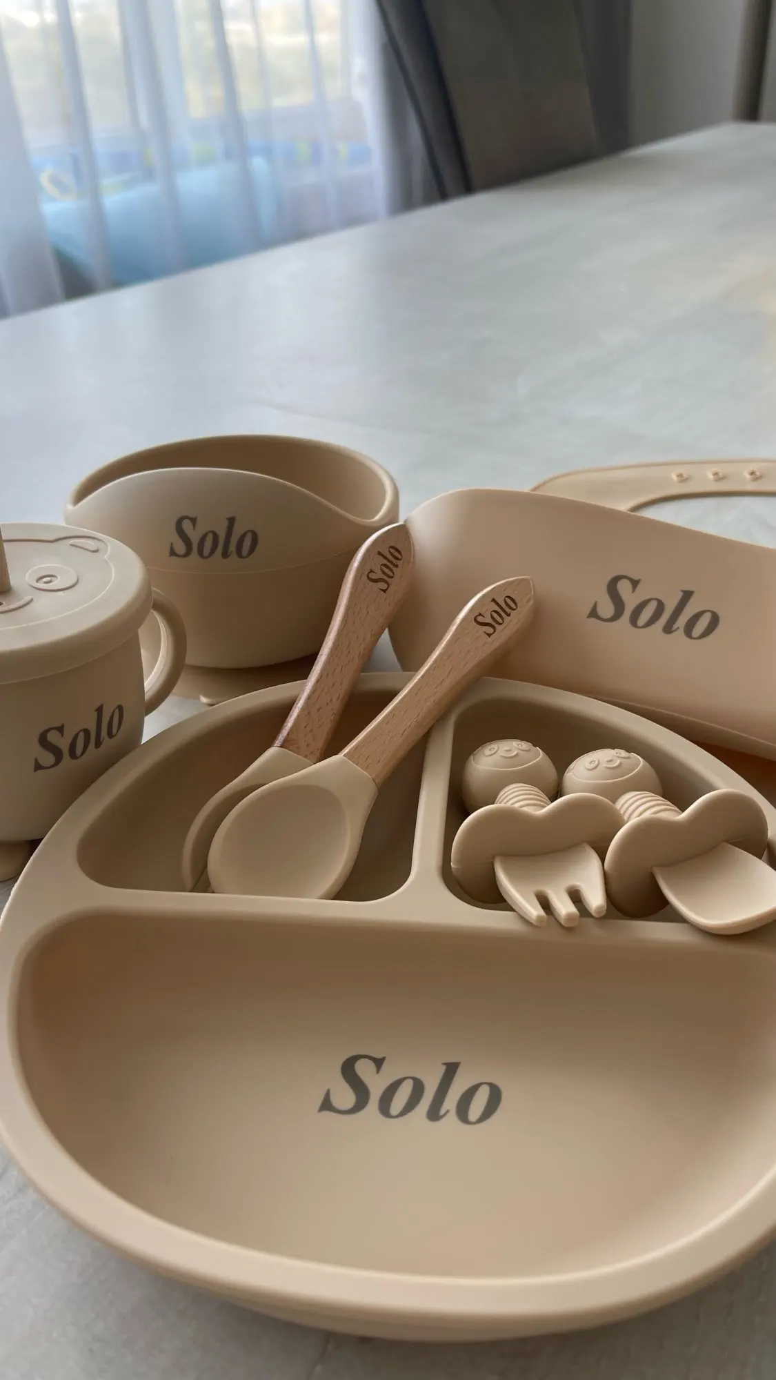 Personalized Name Silicone Baby Feeding Set (8-Piece) photo review