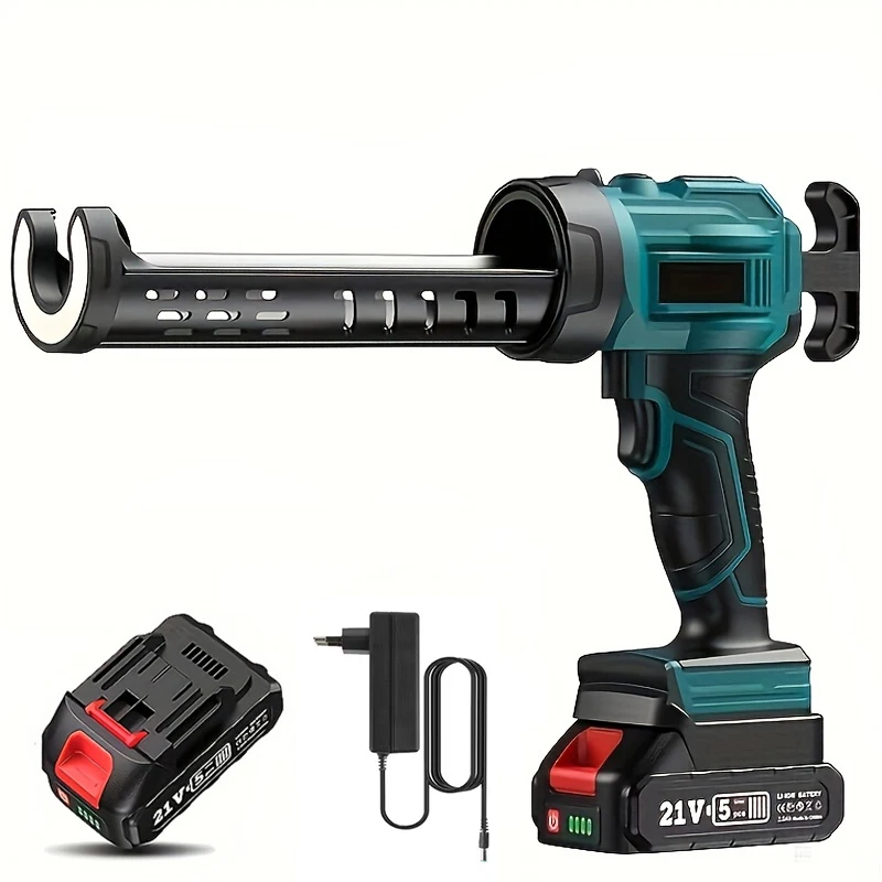 Pistolet à colle électrique sans fil à 4 vitesses, outil de couture électrique haute puissance avec lumière LED, adapté à la décoration de la maison, outil de scellement DIY