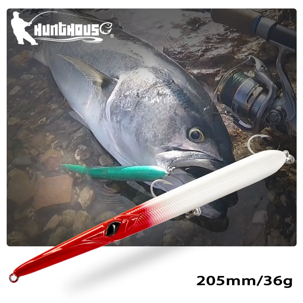 Hunthouse Stylo Pencil Needlefish Angelköder 205mm/36g Casting Pencil Hard Bait Stickbaits Sinkende Garfish LW118