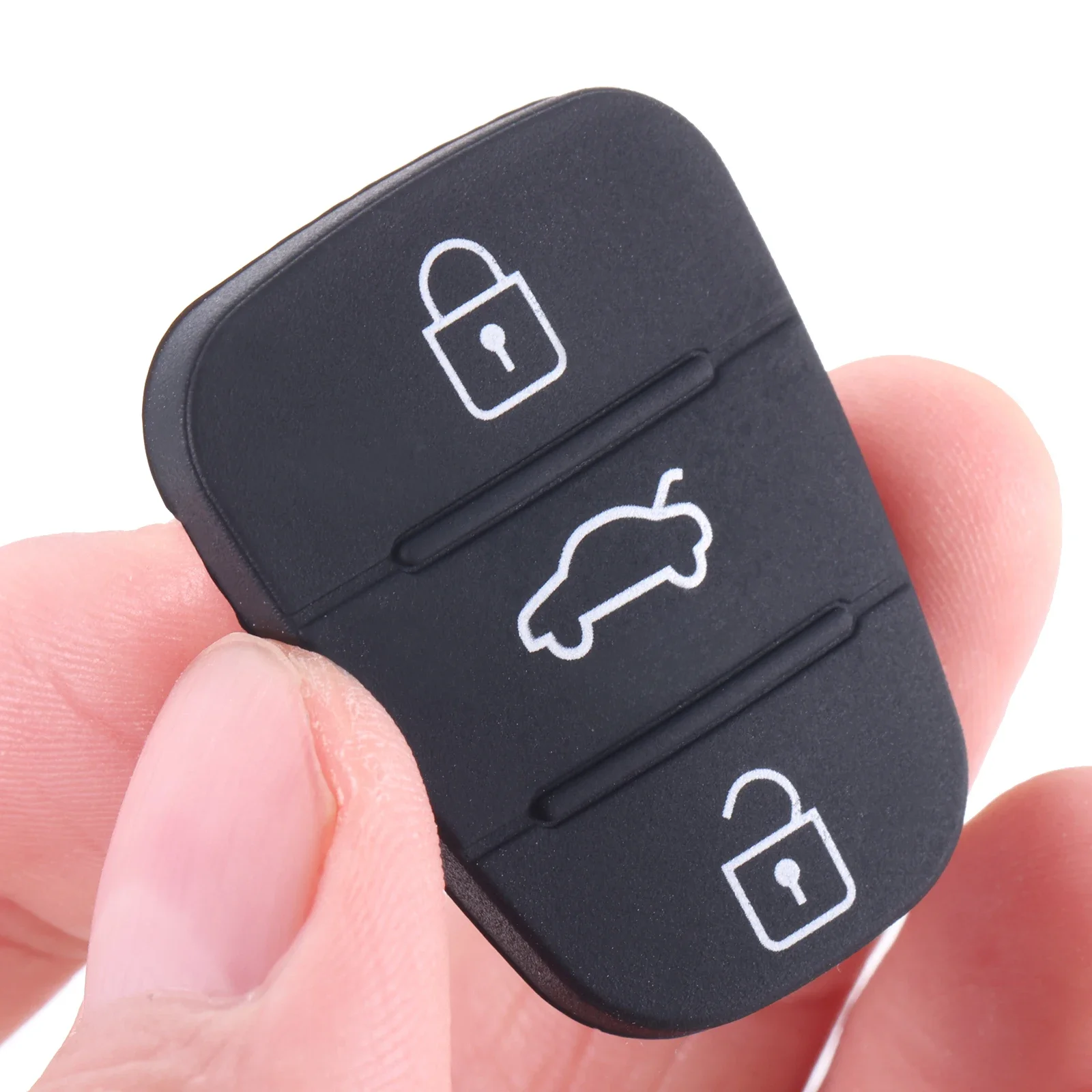 Clé de voiture bouton en caoutchouc télécommande voiture clé étui de remplacement adapté pour KIA Hyundai i10 i20 i30 ix20 ix35 Ceed Soul Venga Sportage