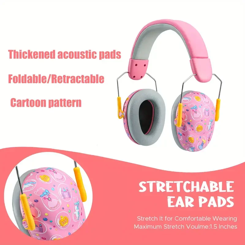 Kids Ear Protection Earmuffs Safety Hearing Ear Muffs Noise Reduction Soundproof Headphones Children Protective Ear Muffs