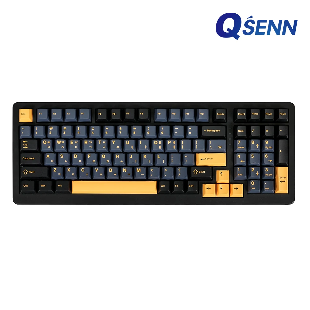 QSENN Q99 PBT full lubrication gasket wired wireless mechanical keyboard Black