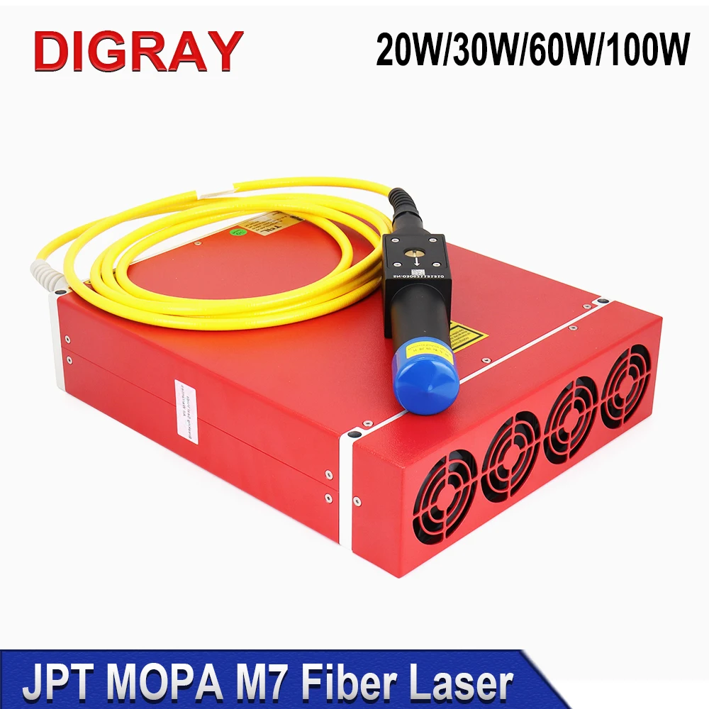 

DIGRAY JPT MOPA M7 Pulse Fiber Laser Module High Quality 20W 30W 60W 100W Laser Source Suitable for Fiber Laser Marking Machine