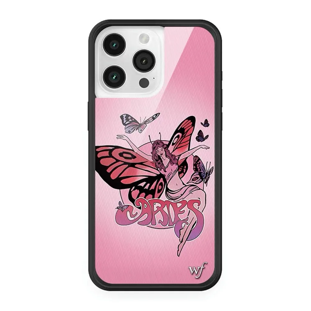 Wildflower ثلاثية الأبعاد WF الفطر أرنب جديد جراب هاتف آيفون 12 13 14 15 16 برو ماكس زائد INS غطاء الكرتون فراشة قزم ل 17 16 #3