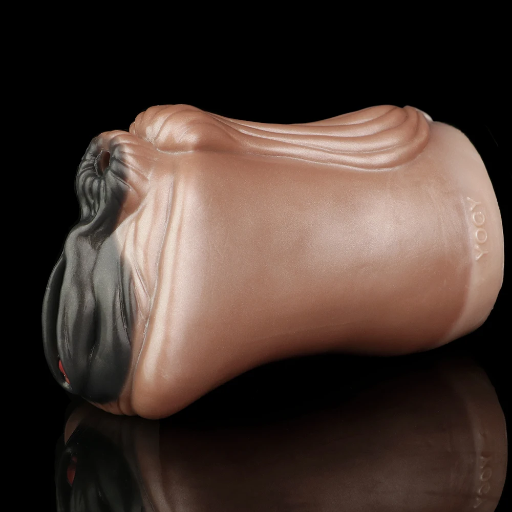 Dual Hole Male Masturbator Fantasy Horse Labia Vagina Anus Silicone Pocket Pussy Tight Sex Toys for Men Stroker Cup Adult Goods view 3