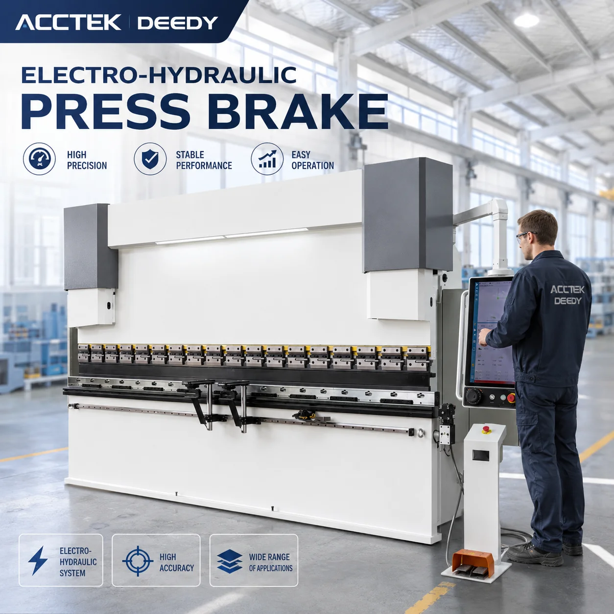 Hydraulic Sheet Metal Bender Press Brake - Electric Hydraulic Press Brake 2500mm 80T
