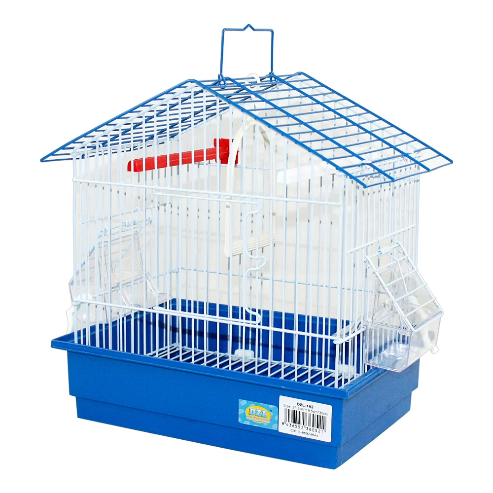 SMELL & SMILE Bird Cage with Accessories, comederos, Swing, Standing Stick, 27.5x19.5x30cm