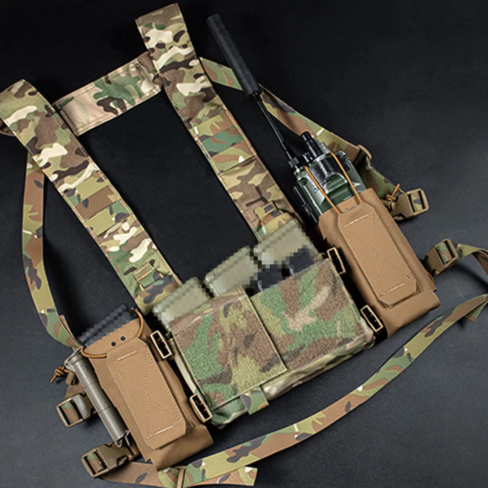 Tactische Vest Borst Rig Accessoires Multifunctionele MOLLE Hangende Borst Rig Tool Gear Fitting voor Jacht Militaire Uitrusting