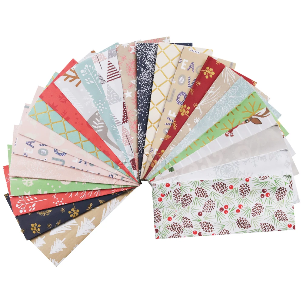 Kreative Vintage-Geschenktüten aus Papier, 24 Stück, Weihnachts-Adventskalender zum Selbstbefüllen, leere Papiertüten für Kinder – Detail 3